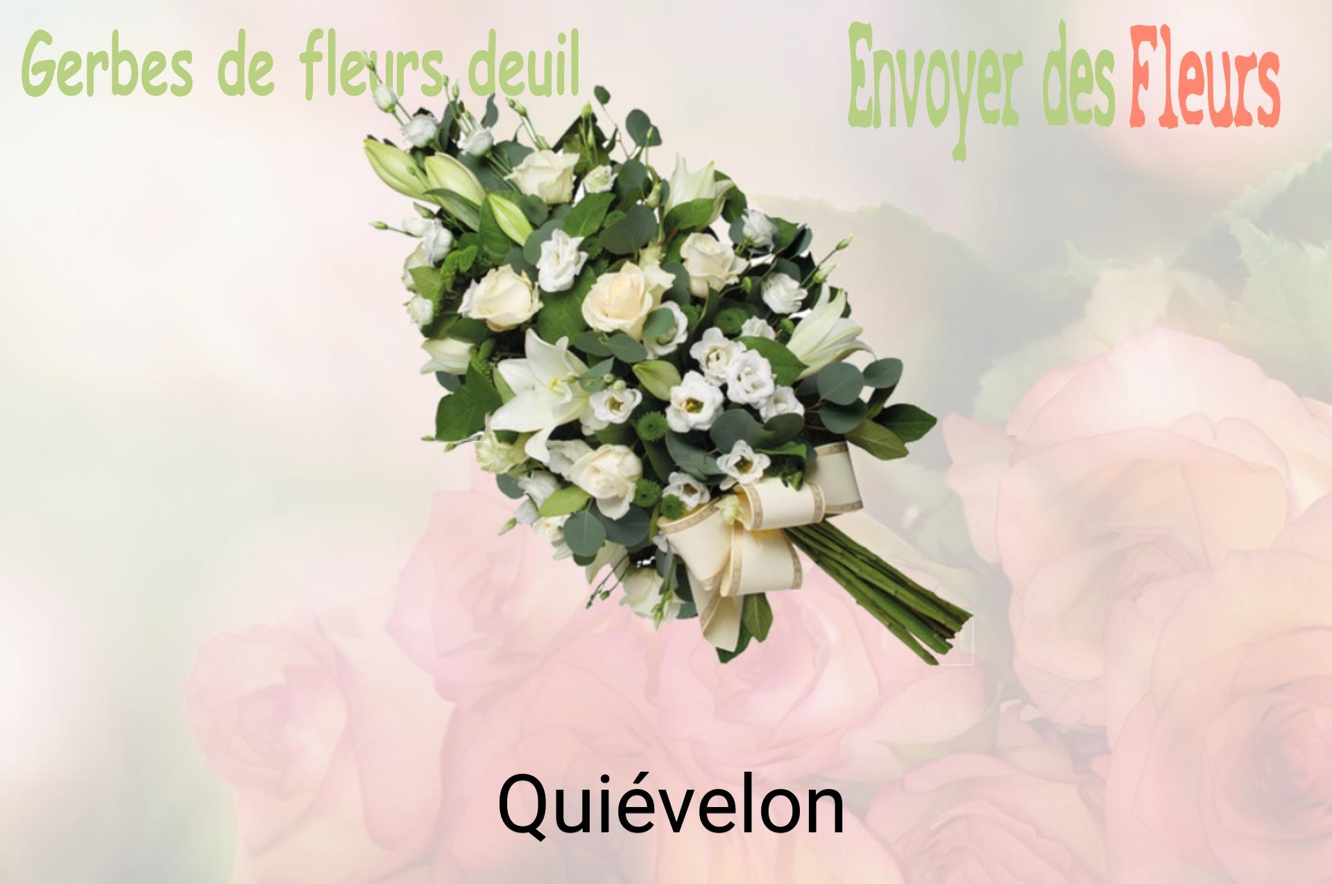 Gerbe de fleurs de deuil livrée à Quiévelon